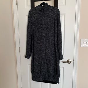 Mock-neck Sweater Dress